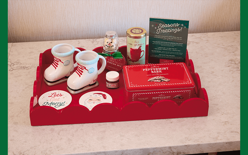 Season Greetings tray